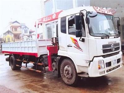 Xe tải Dongfeng B170 gắn cẩu Unic 3 tấn URV374